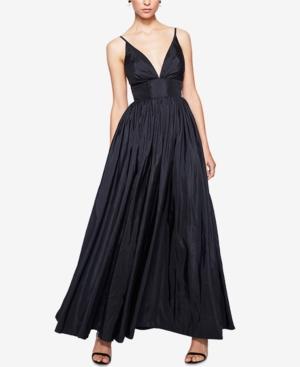 Fame And Partners V-neck Dress With Full Skirt