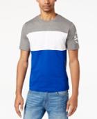Sean John Men's Pieced Colorblocked Logo-print T-shirt