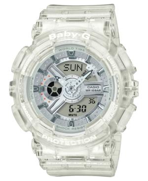 Baby-g Women's Analog-digital Clear Resin Strap Watch 43.2mm