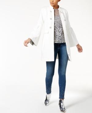 Inc International Concepts Bell-sleeve Ponte-knit Coat, Created For Macy's