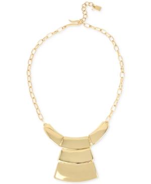 Robert Lee Morris Soho Gold-tone Geometric Statement Necklace