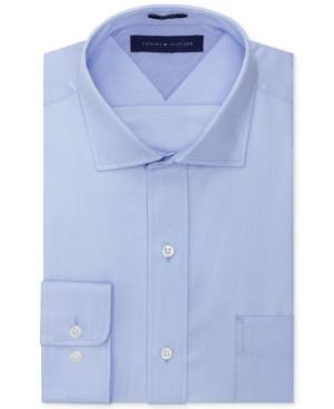 Tommy Hilfiger Easy Care Slim-fit Blue Solid Dress Shirt