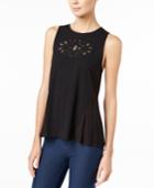 Sanctuary Blossom Embroidered Contrast Top