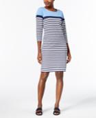 Karen Scott Striped Sheath Dress, Created For Macy's
