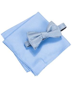 Countess Mara Men's Two Tone Dot Bow Tie & Pocket Square Set
