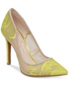 Jessica Simpson Camba Lace Pointed-toe Pumps Women's Shoes