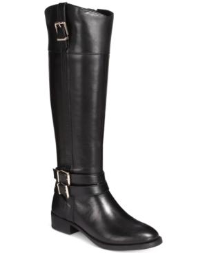 Inc International Concepts Women's Frankii Wide-calf Riding Boots, Created For Macy's Women's Shoes
