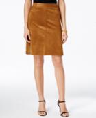 Alfani Prima Faux-suede A-line Skirt, Only At Macy's