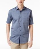 Tasso Elba Men's 100% Cotton Grid-pattern Cotton Shirt, Only At Macy's