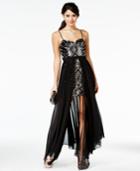 City Studios Juniors' Sequined Flyaway Gown, A Macy's Exclusive Style