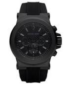 Michael Kors Men's Dylan Black Silicone Strap Watch 45mm Mk8152
