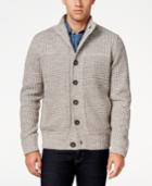 Weatherproof Men's Waffle-knit Cardigan, Only At Macy's