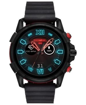 Diesel Men's Full Guard 2.5 Black Silicone Strap Touchscreen Smart Watch 48mm