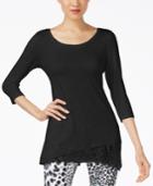 Karen Kane Cowl-back Asymmetrical Active Top