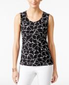 Jm Collection Sleeveless Printed Top, Only At Macy's