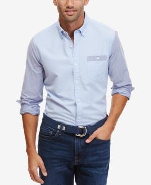 Nautica Men's Colorblocked Slim Fit Oxford Shirt