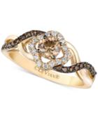 Le Vian Chocolatier Diamond Twist Shank Ring (5/8 Ct. T.w.) In 14k Gold