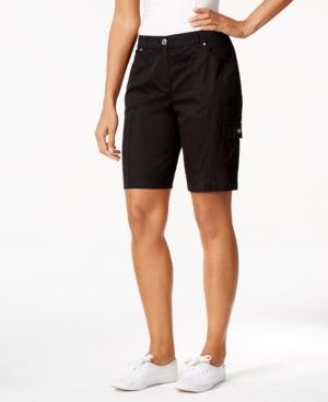 Karen Scott Solid Cargo Shorts, Only At Macy's