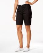 Karen Scott Solid Cargo Shorts, Only At Macy's