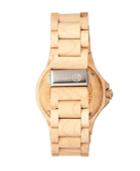 Earth Wood Gila Wood Bracelet Watch W/magnified Date Khaki 43mm