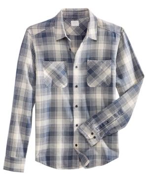 Rvca Men's Neutral Plaid Shirt