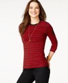 American Living Striped Knit Top, Only At Macy's