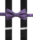 Alfani Men's Geometric Bow Tie & Suspender Set, Created For Macy's