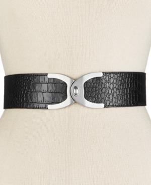 Style & Co. Croc Turnlock Belt, Only At Macy's
