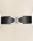 Style & Co. Croc Turnlock Belt, Only At Macy's