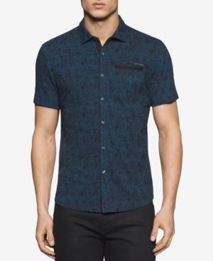 Calvin Klein Men's Geometric Print Short-sleeve Shirt