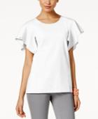 Alfani Prima Flutter-sleeve Top, Only At Macy's