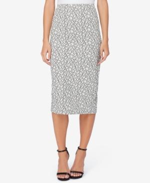 Catherine Catherine Malandrino Jacquard Lace Pencil Skirt