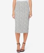 Catherine Catherine Malandrino Jacquard Lace Pencil Skirt
