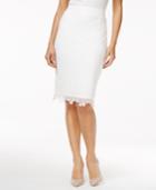 Thalia Sodi Lace-trim Pencil Skirt, Created For Macy's