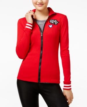 Almost Famous Juniors' Patch Track Jacket