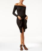 Material Girl Juniors' Off-the-shoulder Bodycon Dress, Only At Macy's