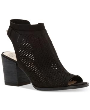Vince Camuto Lidie Perforated Peep-toe Sandals Women's Shoes