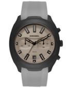 Diesel Men's Chronograph Tumbler Gray Silicone Strap Watch 48mm
