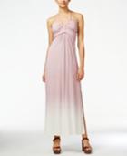 Jessica Simpson Mariette Ombre Halter Maxi Dress