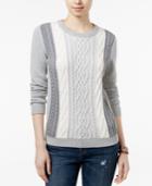 Tommy Hilfiger Lucy Cable-knit Sweater, Created For Macy's