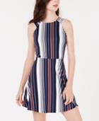 Bcx Juniors' Double-strap Striped Dress