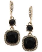 Givenchy Cushion-stone And Crystal Drop Earrings