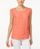 Calvin Klein Textured High-low Shell