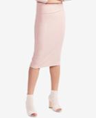 Avec Les Filles Ribbed Pencil Skirt