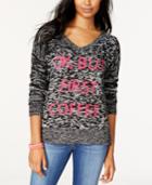 Oh! Mg Juniors' Coffee Pullover Sweater