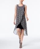 Style & Co Petite Printed High-low Dress, Only At Macy's