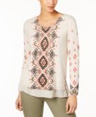 Style & Co Layered-look Sweater, Created For Macy's