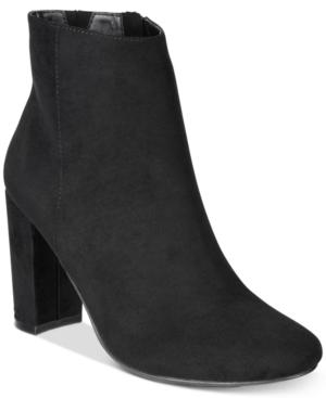 Material Girl Cambrie Block-heel Booties, Only At Macy's Women's Shoes