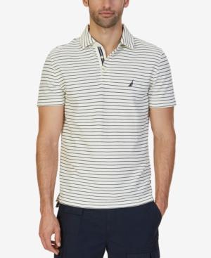 Nautica Men's Slim-fit Striped Performance Deck Polo