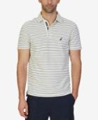 Nautica Men's Slim-fit Striped Performance Deck Polo